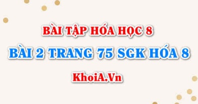 Bài 2 trang 75 SGK Hóa 8: Cách tính khối lượng và thể tích theo phương trình hóa học